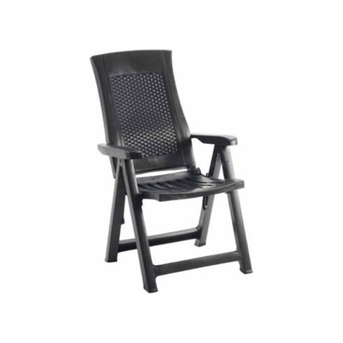 Cadeira IPAE-PROGARDEN Multiposições Gold (Antracite - 58x62x108cm)