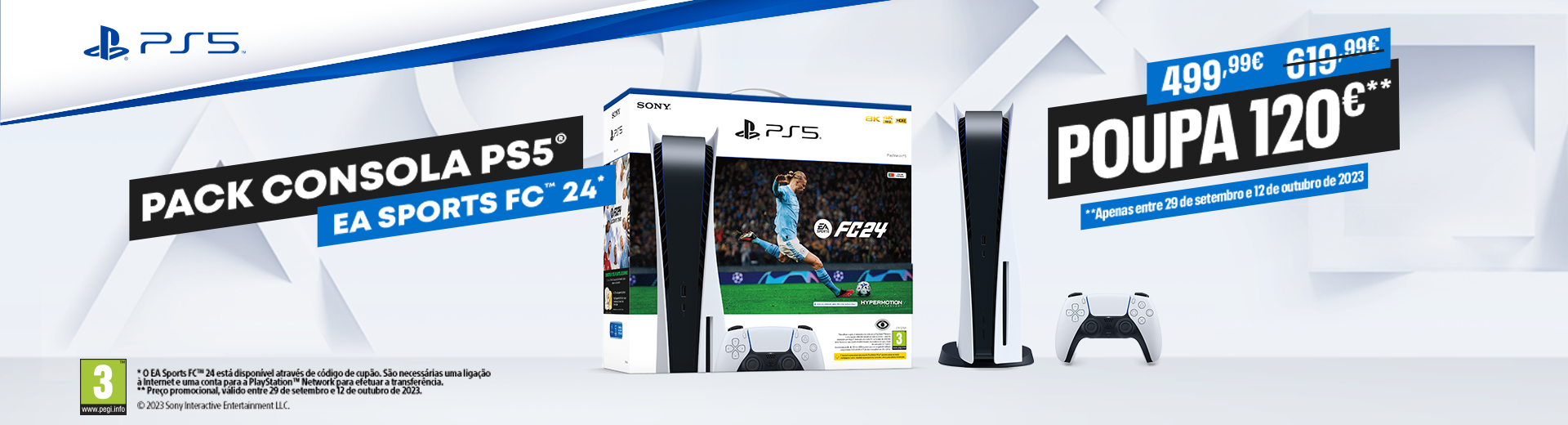 Campanha Sony Playstation 5 + EA Sports FC