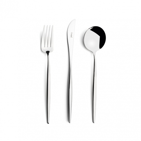 Moon, Cutipol - garfo de mesa, faca de mesa, colher de mesa