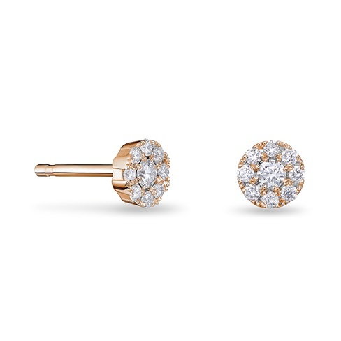 Brincos Ouro Rosa Dazzling The Timeless Collection