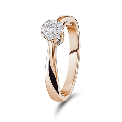 Anel Ouro Rosa Dazzling The Timeless Collection Tam 31