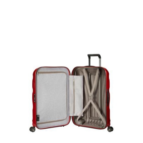 Mala de viagem grande C-Lite 75cm 4 rodas vermelho chili