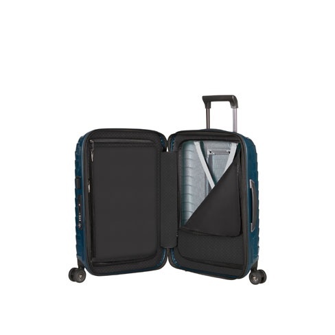 Mala de cabine Proxis 55cm expansível 4 rodas azul petróleo