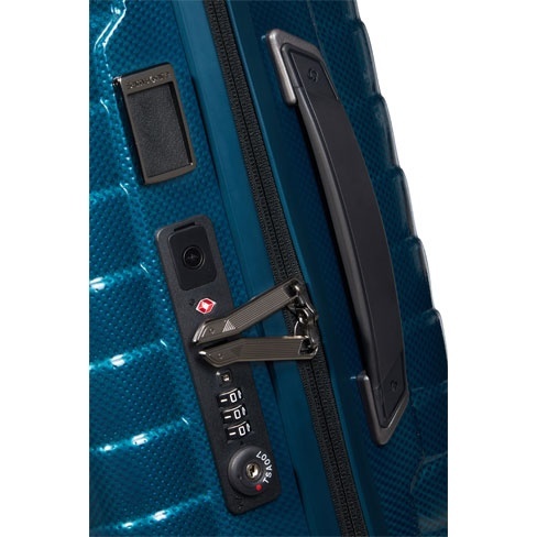 Mala de cabine Proxis 55cm expansível 4 rodas azul petróleo