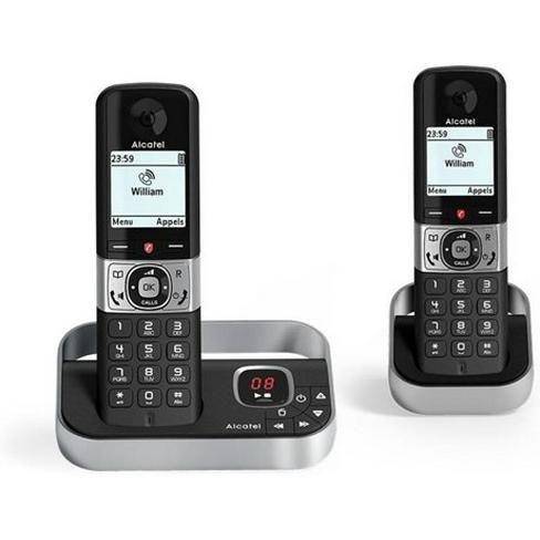 Telefone Fixo Duo ALCATEL F890 Preto