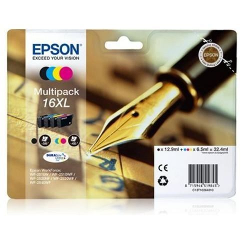 Pack 4 Tinteiros EPSON 16XL Cores (C13T16364022)