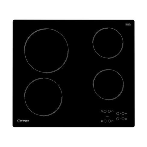 Placa de Vitrocerâmica INDESIT RI 161 C (Elétrica - 58 cm - Preto)