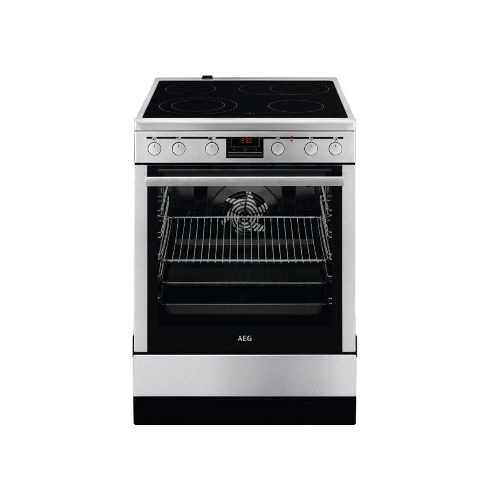 Fogão AEG CCB6642BBM (73 L - Elétrico de Vitrocerâmica - Inox)