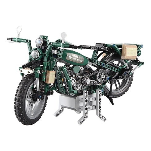 Blocos de Construção Kids Motocicleta Militar 550 Elementos