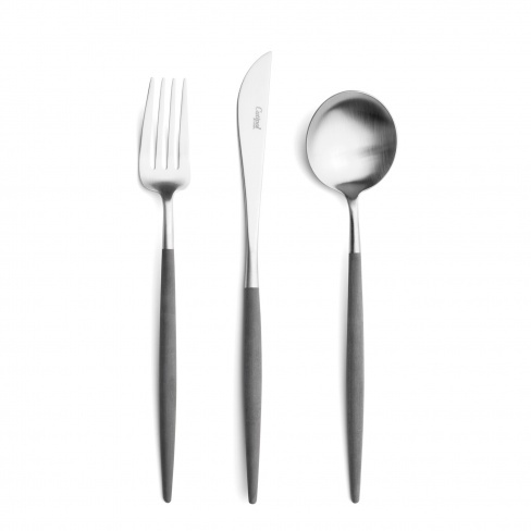 Goa Grey, Cutipol - garfo de mesa, faca de mesa, colher de mesa