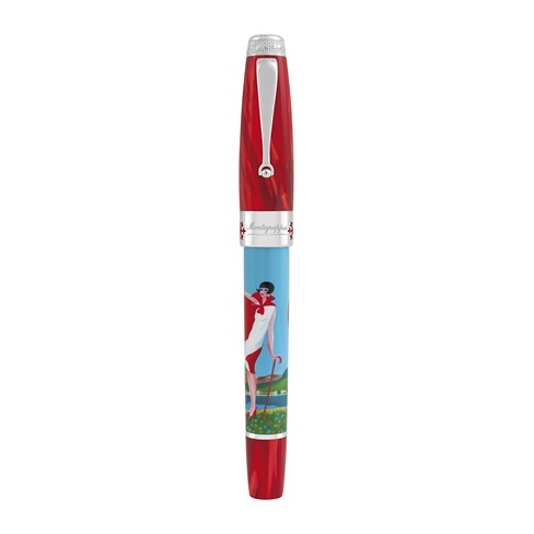 Montegrappa St. Moritz Woman In Redjacket Rollerball Limited Edition