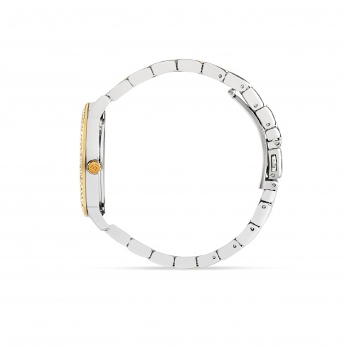 Eletta Quartz Aço e Dourado