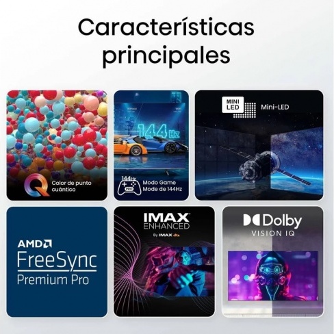 TV HISENSE 55U7KQ (Mini LED - ULED 4K - 55'' - 139 cm - Smart TV)