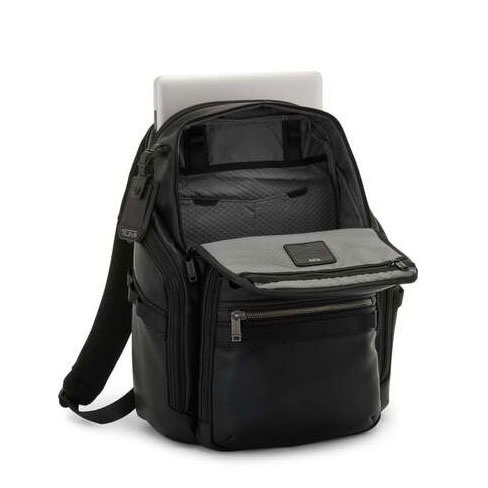 Tumi Mochila para Portátil Search 15  em Pele Preta – ALPHA BRAVO