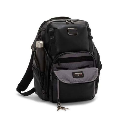 Tumi Mochila para Portátil Search 15  em Pele Preta – ALPHA BRAVO