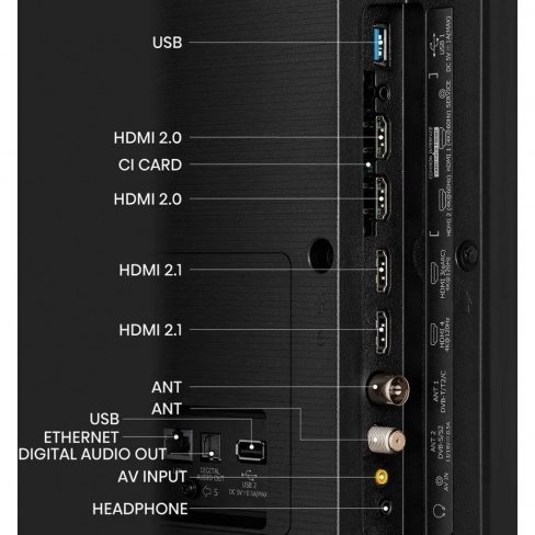 TV HISENSE 55U7KQ (Mini LED - ULED 4K - 55'' - 139 cm - Smart TV)