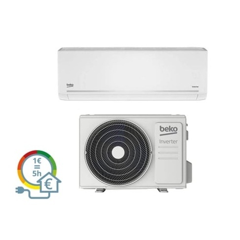 Ar Condicionado BEKO BEHPG 181 120 c/ Wifi (36 m² - 18000 BTU - Branco)