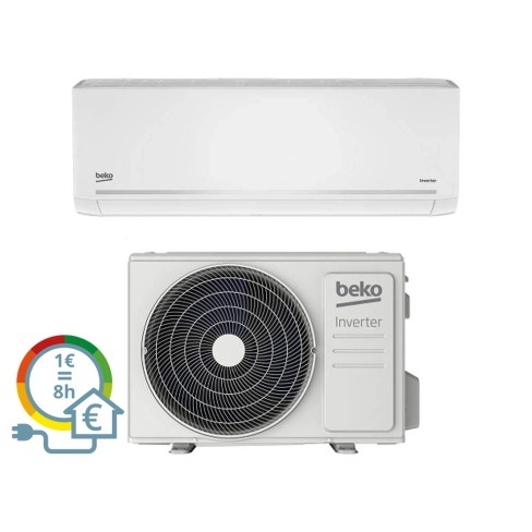 Ar Condicionado BEKO BEHPG 091 c/ Wifi (18 m² - 9000 BTU - Branco)