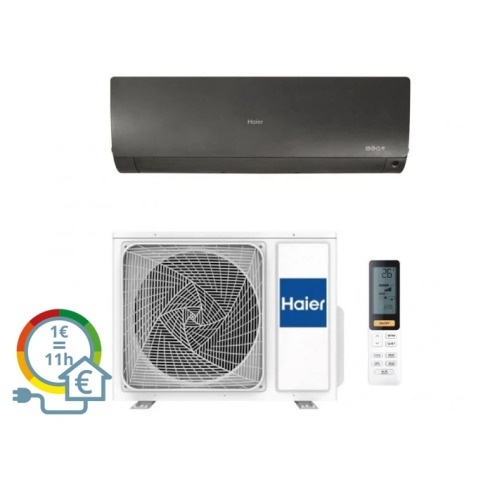 Ar Condicionado HAIER FLEXIS PLUS 9 WIFI PR (20 m² - 9000 BTU - Preto)