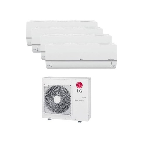 Ar Condicionado LG LGWMU5R30 (18+18+18+36 m² - 9000+9000+9000+18000 BTU - Cinze