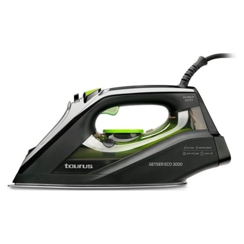 Ferro a Vapor TAURUS Geyser Eco 3000 (Jato vapor: 200 g/min - Base: Anodizada)