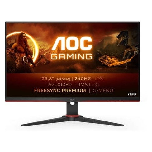 Monitor Gaming AOC 24G2ZE/BK (23.8'' - 1 ms - 240 Hz - FreeSync Premium)