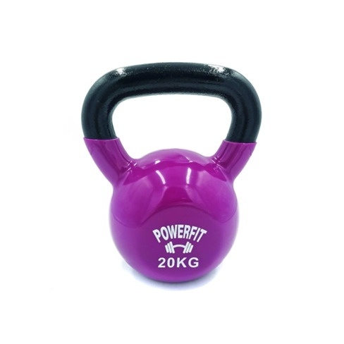 Kettlebell  POWERFIT Vinyl Dipping  Castanho (20 Kg)