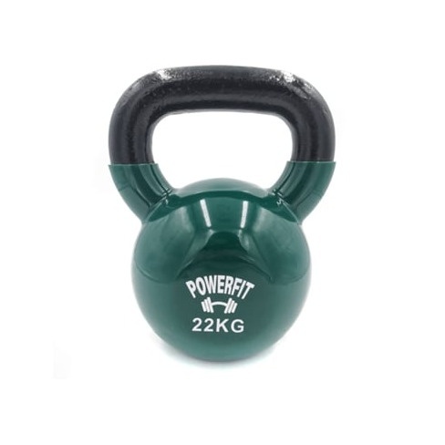 Kettlebell  POWERFIT Vinyl Dipping  Preto (22 Kg)