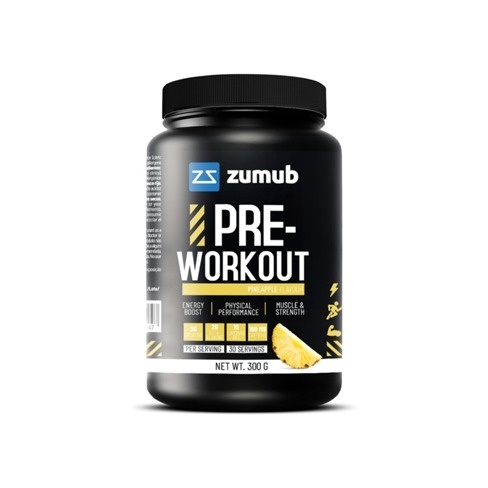 Suplemento Alimentar ZUMUB Pre-workout (Ananás - 300g)