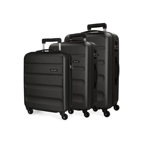 Conjunto de 3 Malas de Viagem ROLL ROAD Flex Preto (55/65/75 cm - 35/56/91 L)
