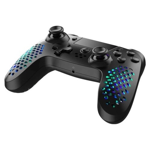 Comando sem Fios HEXALIGHT-RGB-PS4/PS3/PC (Preto)