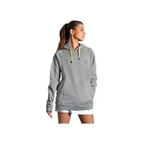 Hoodie Unissexo VOLT PADEL Cinza Claro para Padel (Tamanho: S)