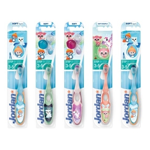 Pack de 5 Escovas de Dentes JORDAN Criança (3-5 Anos)