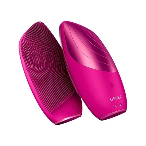 Escova de Limpeza Facial Thermo Sonic GESKE 6 em 1 (Magenta)
