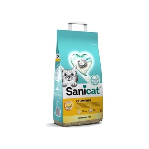 Areia Absorvente para Gatos SANICAT Clumping (8L)