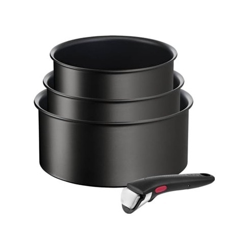 Set 4 Peças - Caçarolas + Pega TEFAL Ingenio Unlimited L7639343 (16/18/20cm)