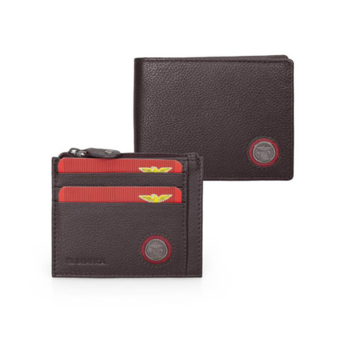 Conjunto Carteira Castanha e Porta-cartões Benfica
