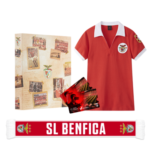 Pack Visita com Polo Retro Campeões Europeus Homem e Cachecol