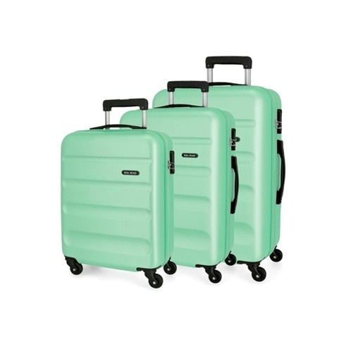 Conjunto de 3 Malas de Viagem ROLL ROAD Flex Verde (55/65/75 cm - 35/56/91 L)