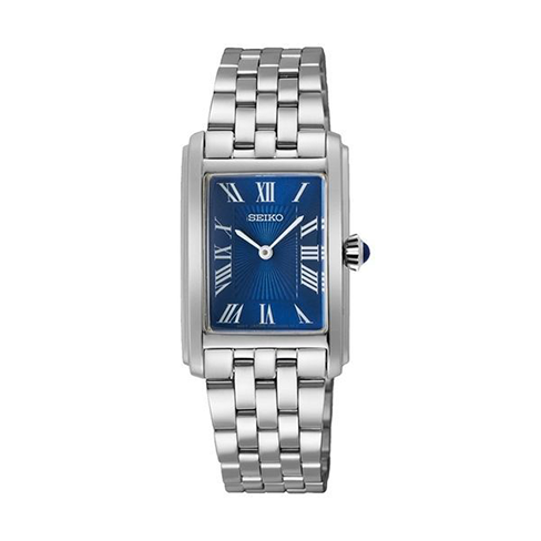 Relógio Seiko Ladies Quartzo 2P Rectangular Azul