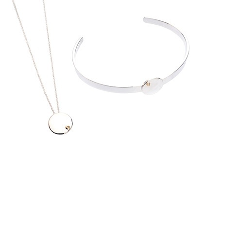 Escrava AMOR PRECIOSO com Diamante em Prata