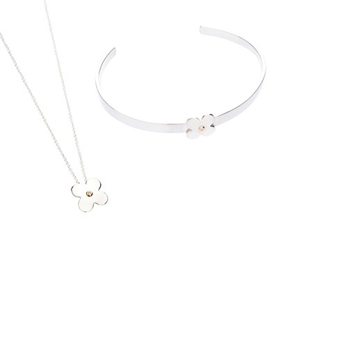Escrava AMOR PRECIOSO com Diamante em Prata