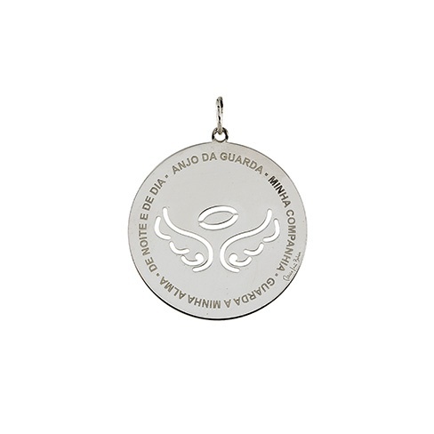 Medalha PEREGRINO Anjo da Guarda em Prata