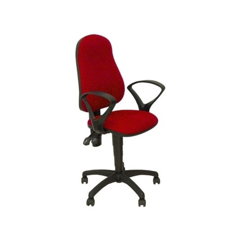 Cadeira de Escritório Operativa PYC Alamo Vermelho (Braços Fixos - Tecido)