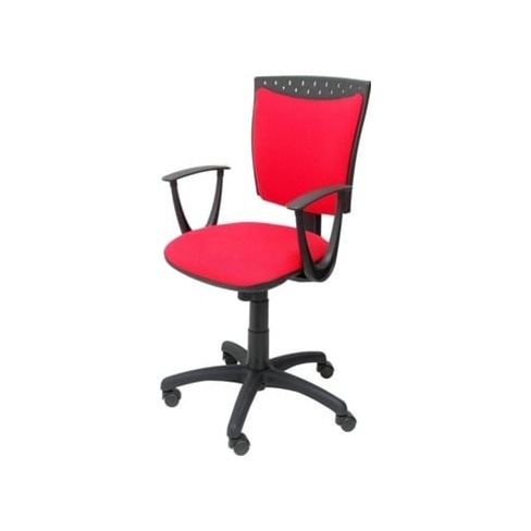 Cadeira de Escritório Operativa PYC Ferez Vermelho (Braços Fixos - Tecido)