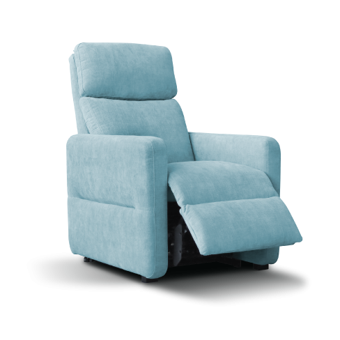 Cadeira Celine com braços finos e elegantes, com sistema relax
