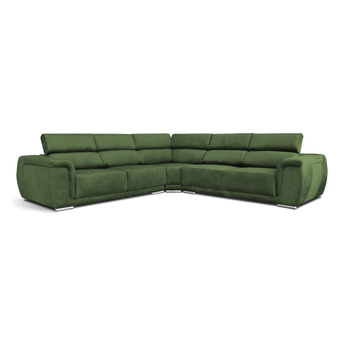 Sofá Zenith tem assentos extensíveis e cabeçotes reclináveis