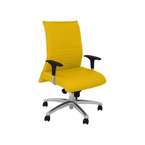 Cadeira de Escritório Executiva PYC Albacete XL Amarelo com rodas anti-risco (B