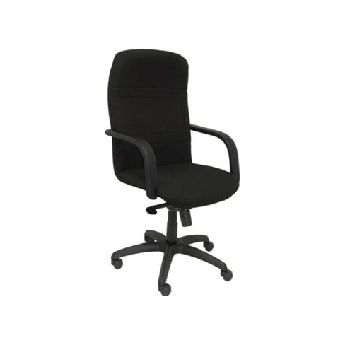 Cadeira de Escritório Executiva PYC Letur Preto (Braços Fixos - Tecido)
