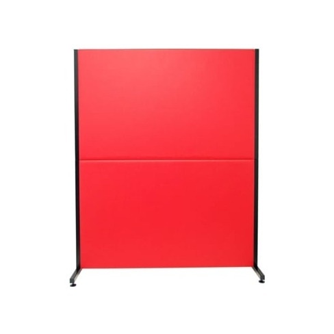 Biombo PIQUERAS&CRESPO Valdeganga Vermelho (130x160 cm - Pele Sintética)